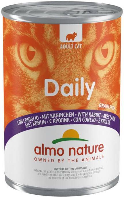 Almo Daily Kattenvoer Konijn 400 gram