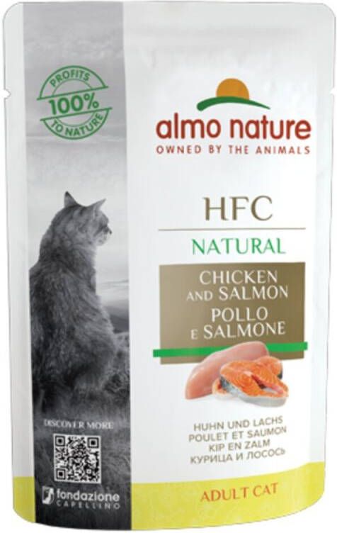 Almo HFC Kattenvoer Kip Zalm 55 gram