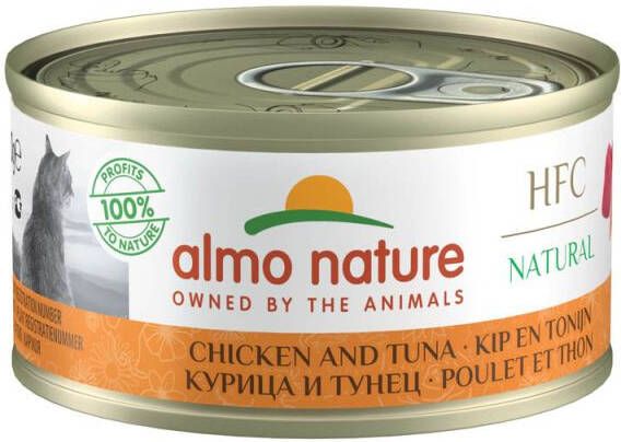 Almo Natural Kattenvoer Kip Tonijn 70 gram