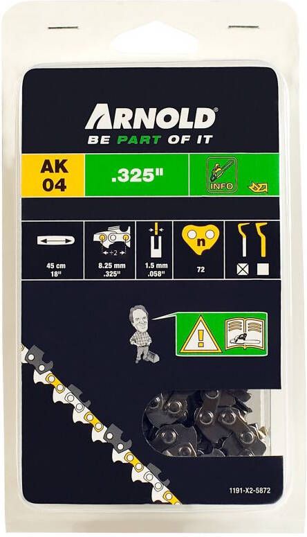 Arnold AK04 zaagk. ak04 .325 1.5mm 72schak Zaagketting 0 325 "