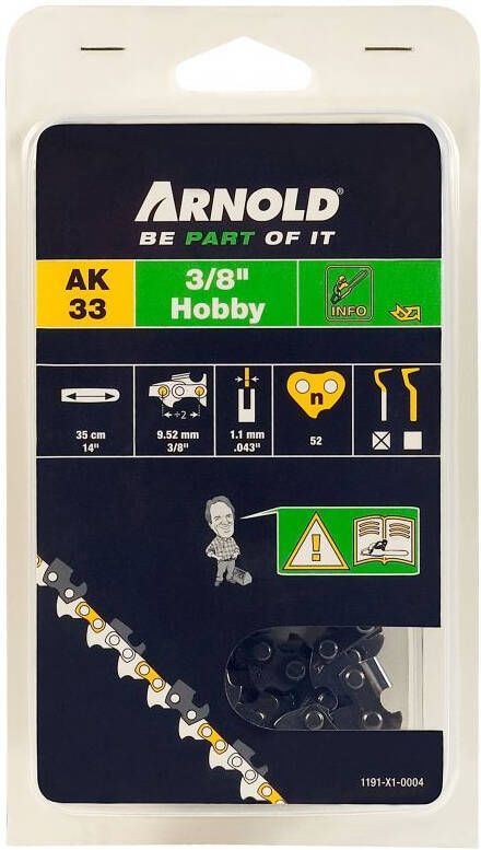 Arnold AK33 zaagk. ak33 3 8 1.1mm 52schak Zaagketting 3 8" Hobby