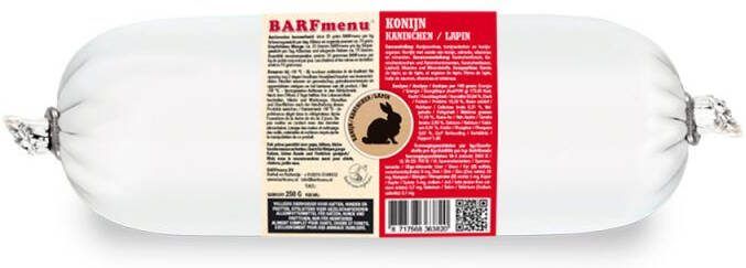 Barfmenu Kattenvoer Konijn 250 gram