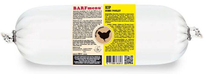 Barfmenu Honden- Kattenvoer Kip 250 gram