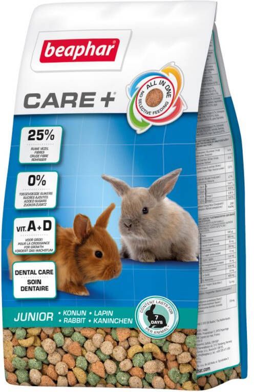 Beaphar Care + Konijn Junior Konijnenvoer 250 gram