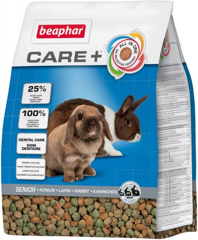 Beaphar Care + Konijn Senior Konijnenvoer 1 5 kg