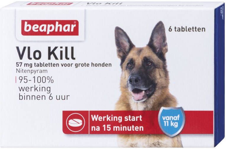 Beaphar Kill+ Vlo > 11 kg Vlooien tablet 6 stuks