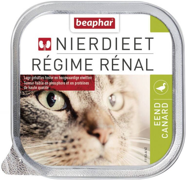 Beaphar Nierdieet Kattenvoer Eend 100 gram