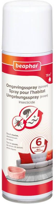 Beaphar Omgevingsspray Teken en vlooien omgevingsspray 250 ml