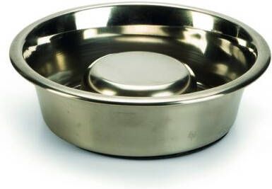Beeztees Anti-Schrokbak RVS Voerbak Ø 16 CM