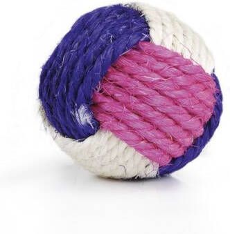 Beeztees Bal Sisal Geknoopt kattenbal 7 cm