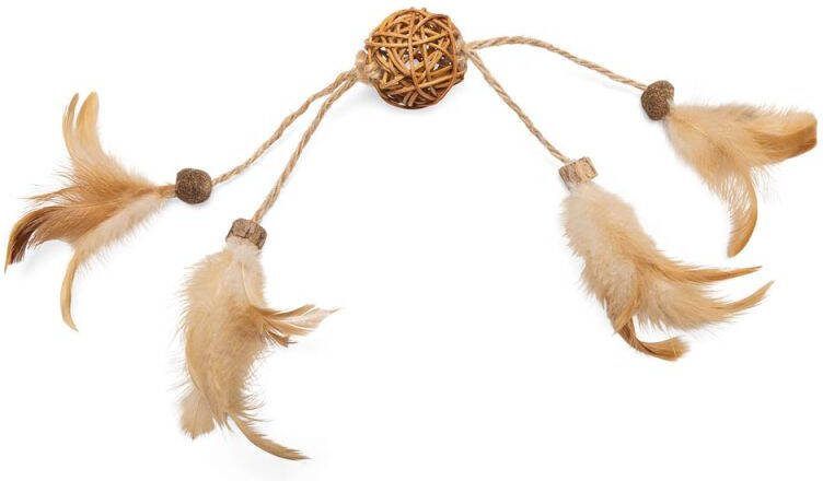 Beeztees Bal Tipy Kattenspeeltje Beige Bruin