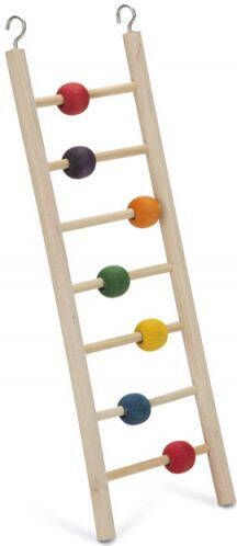 Beeztees Beady Ladder 7 Treden Vogelspeeltje Multi 30cm 1