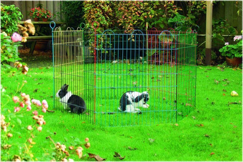 Beeztees 6 panelen Konijnenren 105x105x58 cm Multi Middel