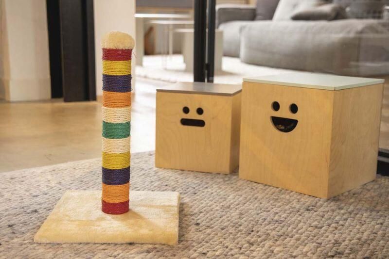 Beeztees Anja Krabpaal Stof Multi 28x28x45cm