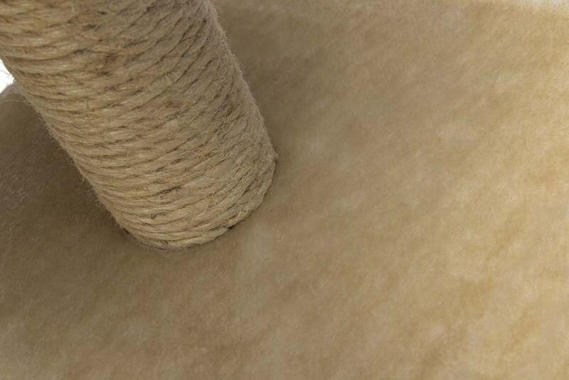 Beeztees Christa Krabpalen & Krabplanken Pluche Beige 32x32x60 cm