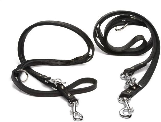 Beeztees Dressuurlijn Trainingslijn Hond Zwart Leer 2 40 meter 18 mm