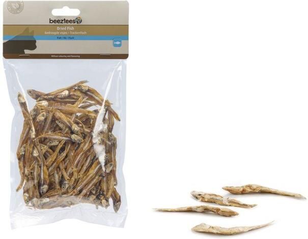 Beeztees Gedroogdde visjes Kattensnack 100 gram