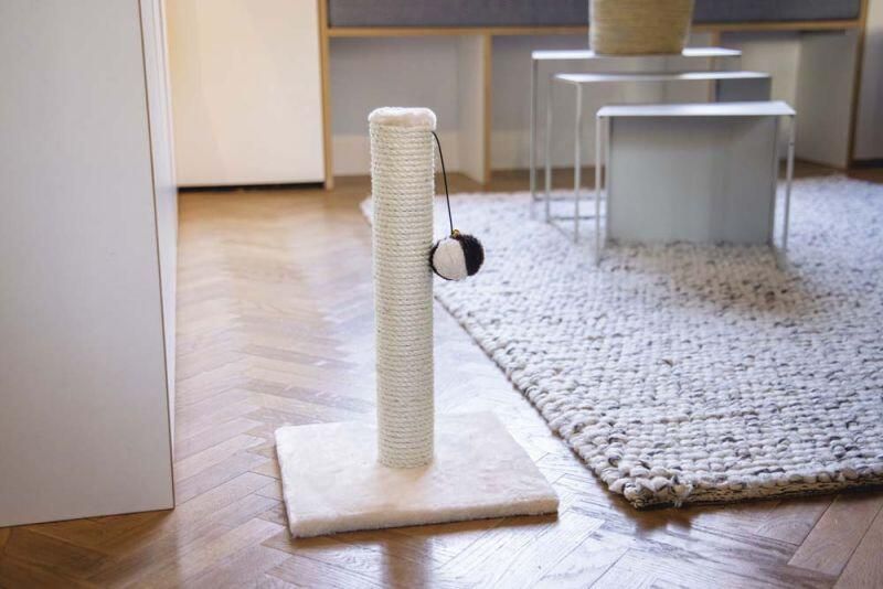 Beeztees Gina Mini Krabpaal Stof Beige 30x30x45cm