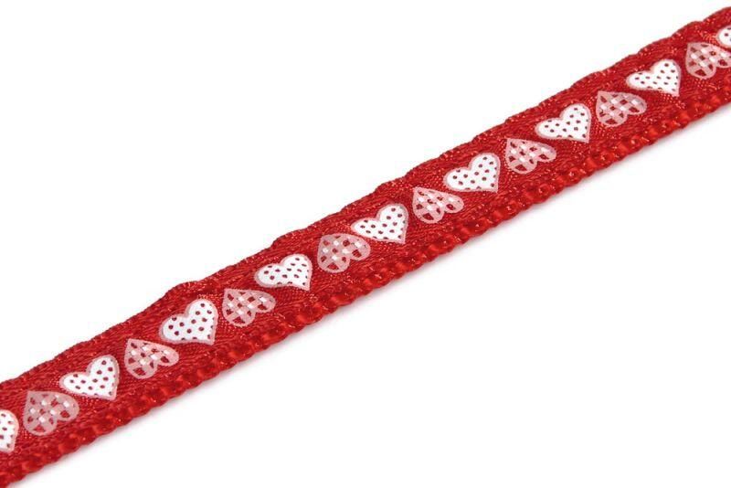 Beeztees Hearts Kittentuigje Rood Nylon 1 20 meter 10 mm