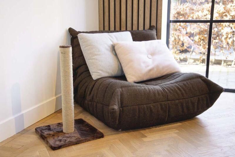 Beeztees Lesley Krabpaal Jute Bruin 35x35x60cm