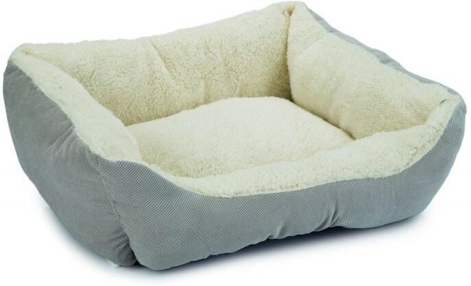 Beeztees kattenmand Mogina-pluche- 45x37x18 grijs