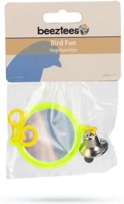 Beeztees Spiegel met bel voor vogels rond