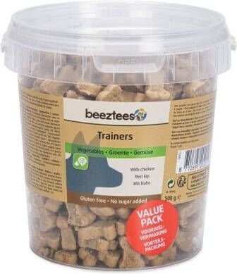 Beeztees Beloningssnack Trainers Hondensnack Groente Kip 2x0 5x0 5 cm 500 gram