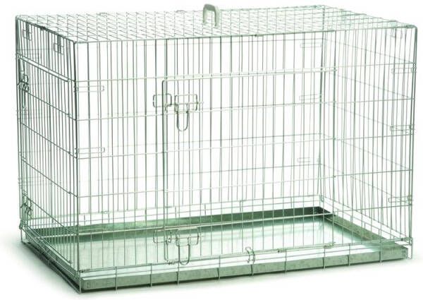 Beeztees 2-deurs Hondenbench Verzinkt 109 X 69 X 75 cm