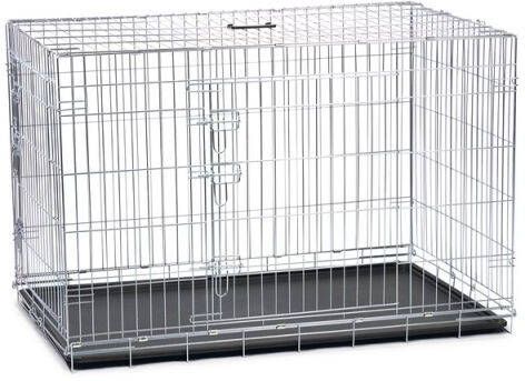 Beeztees Hondenbench Zilver 123x77 5x83 5 cm Extra groot