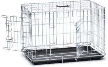 Beeztees Hondenbench Zilver 81x55 5x61 5 cm Middel