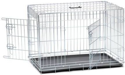 Beeztees Hondenbench Zilver 91x61x66 cm Groot