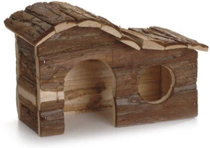 Beeztees Blokhut Forest Arch Knaagdierspeelgoed Hout 26 5 X 16 X 13 5