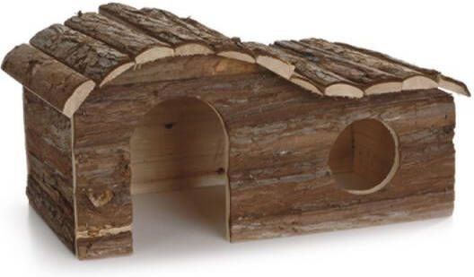 Beeztees Blokhut Forest Arch Knaagdierspeelgoed Hout 43 X 28 X 22 cm