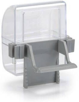 Beeztees Voeder- en drinkbak voor vogels grijs set van 2