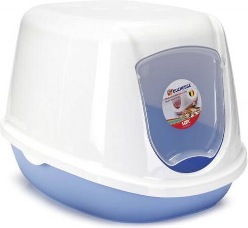 Beeztees SAVIC Duchesse Kittenbak Kattenbak 44x44x32cm Blauw Wit