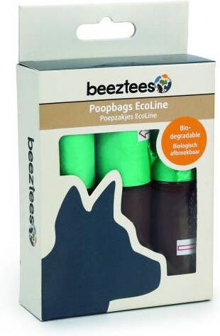 Beeztees Ecoline Navulling Poepzakjes & accessoires Groen 6 x 10 stuks