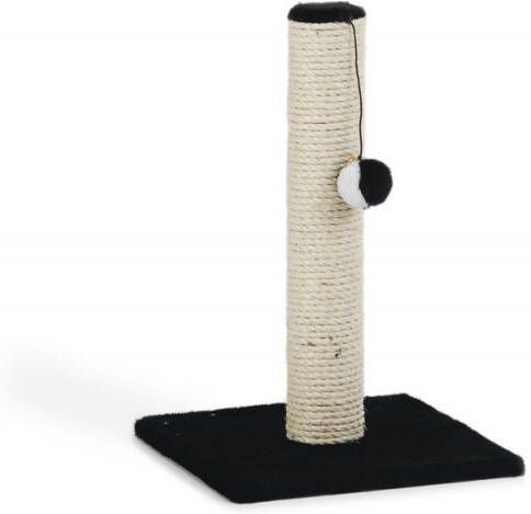Beeztees Gina Mini Krabpaal Stof Zwart 30x30x45cm
