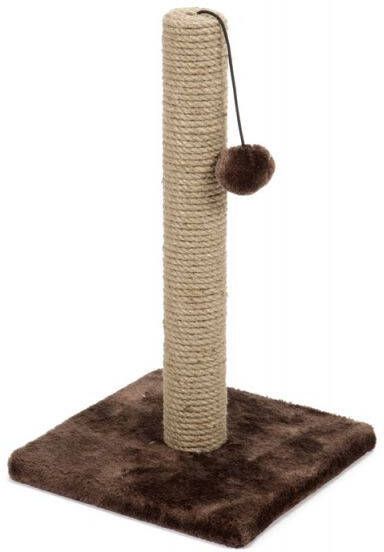 Beeztees Krabpaal Jute Bruin 25x25x42cm