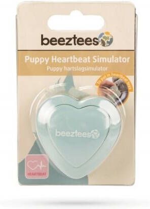 Beeztees Heartbeat Simulator Puppy Knuffels Groen 5x5x2cm