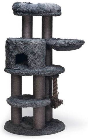 Beeztees Kaleo Krabmeubel Pluche Grijs 75x75x166 cm