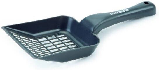 Beeztees Kunststof kattenbakschep grof antraciet