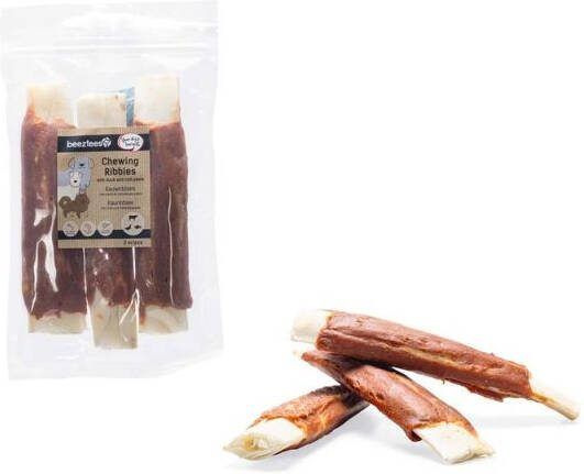 Beeztees Kauwsnack Hondensnack Eend Vis 3 stuks