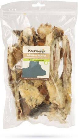 Beeztees Konijnenoren met haar Hondensnack 200 gram