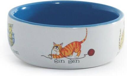 Beeztees Voerbak met kattendecoratie 11.5