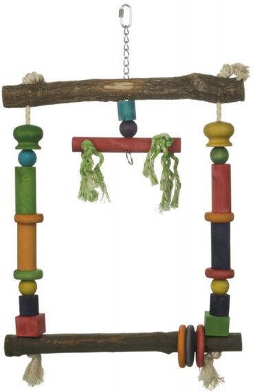 Beeztees Papegaaienschommel Vogelspeeltje Multi 35x56cm 1