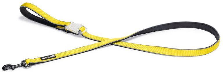 Beeztees Parinca Reflecterende Hondenriem Geel Nylon 150x2 5x0 5 cm