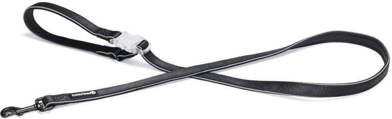 Beeztees Parinca Reflecterende Hondenriem Zwart Nylon 150x2 5x0 5 cm