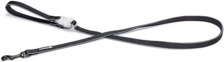 Beeztees Parinca Reflecterende Hondenriem Zwart Nylon 150x2x0 4 cm