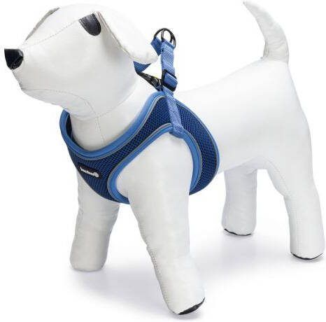 Beeztees Parinca Instaptuig Hondentuig Blauw Nylon S 38-44x2 cm