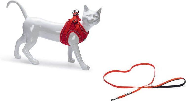 Beeztees Parinca Kattentuigje Rood Nylon 42-31 cm